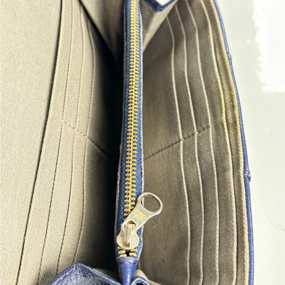 See by Chloé Navy Leather flap Wallet. Beige interior - Picture 10 of 11